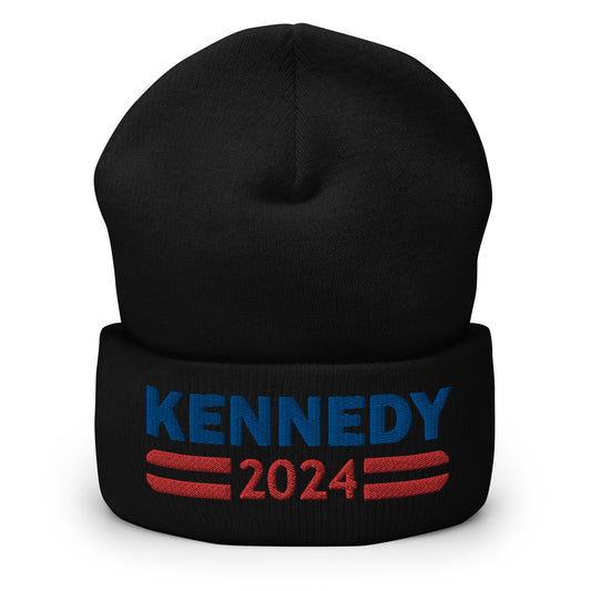 Kennedy 2024 Hat, Embroidered RFK Jr 2024 Presidential Campaign Cuffed Beanie