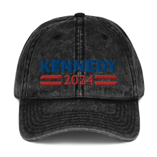 Kennedy 2024 Hat, Embroidered RFK Jr 2024 Presidential Campaign Vintage Cotton Twill Cap